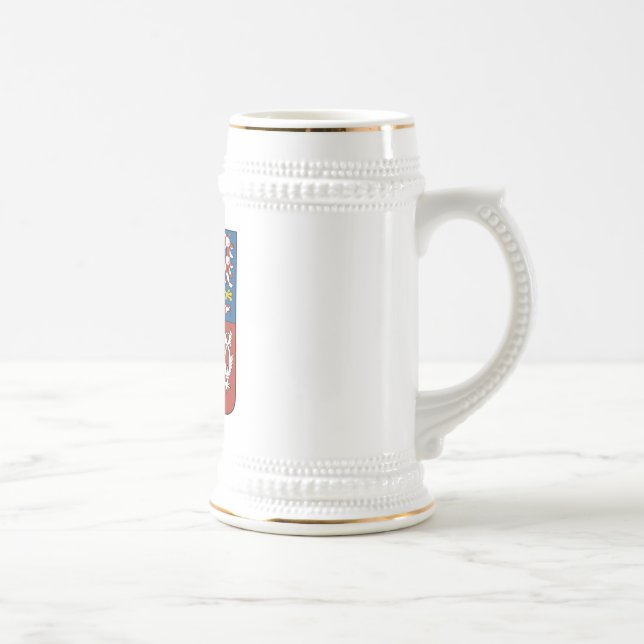 Jarra De Cerveza Escudo de armas de la República Checa (Derecha)