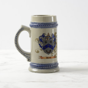 Jarra De Cerveza Escudo de armas de las quemaduras