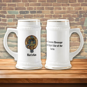 Jarra De Cerveza Escudo de armas del Clan MacLellan sobre antiguo t