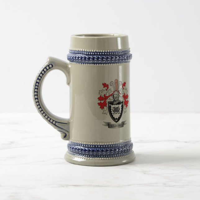 Jarra De Cerveza Escudo de armas del escudo de la familia de (Izquierda)