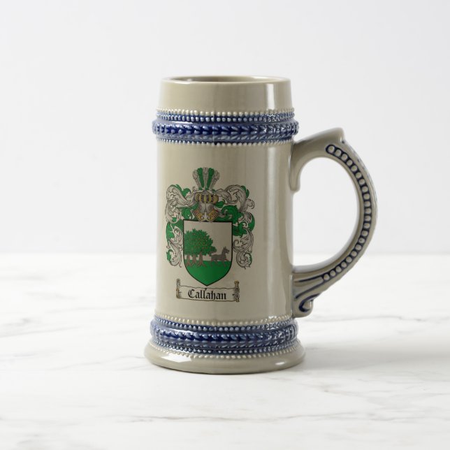 Jarra De Cerveza Escudo de armas Stein de Callahan/familia de (Derecha)