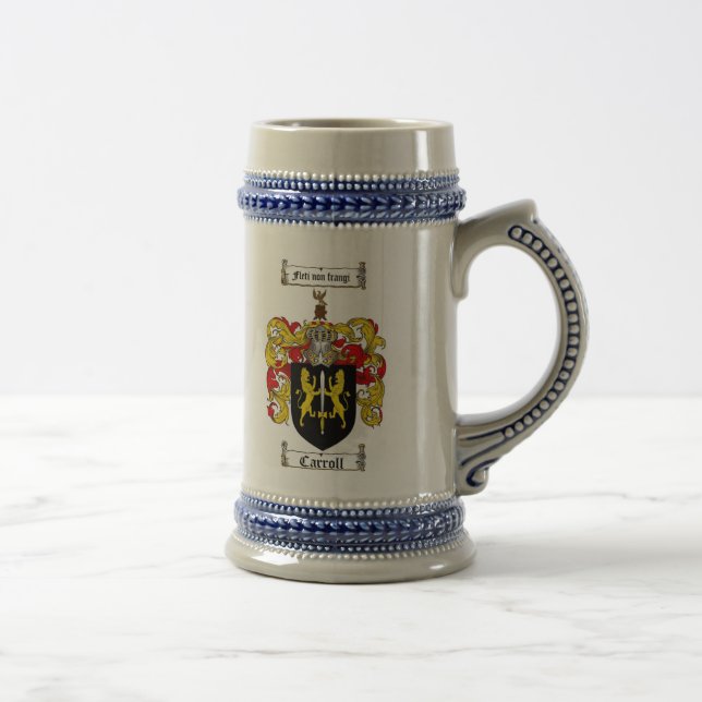 Jarra De Cerveza Escudo de armas Stein de Carroll/escudo de la (Derecha)