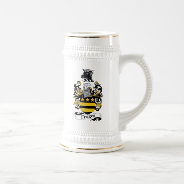 Jarra De Cerveza Escudo de armas Stein de Frakes (Derecha)