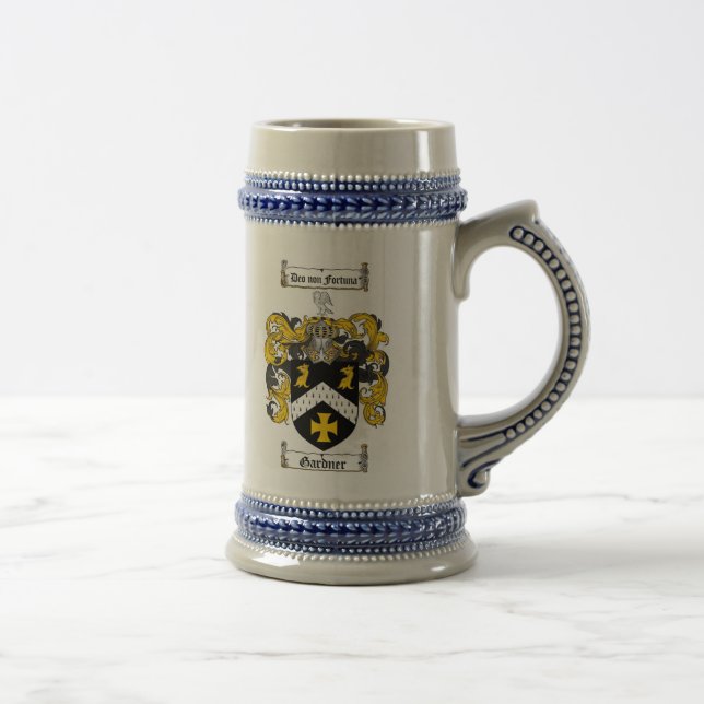Jarra De Cerveza Escudo de armas Stein de Gardner/escudo Stein de (Derecha)