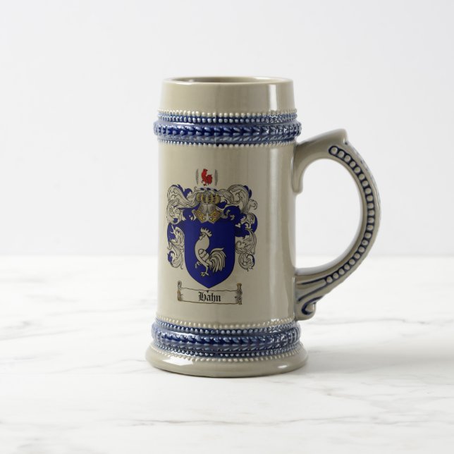 Jarra De Cerveza Escudo de armas Stein de Hahn/escudo Stein de la (Derecha)