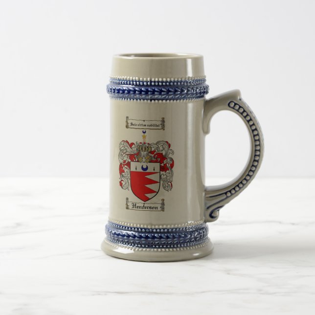 Jarra De Cerveza Escudo de armas Stein de Henderson/escudo de (Derecha)