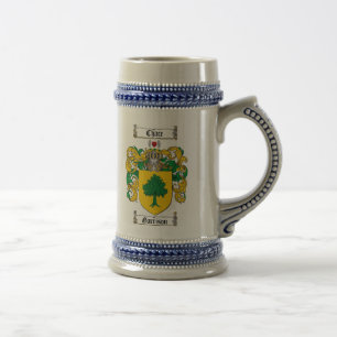 Jarra De Cerveza Escudo de armas Stein de la guarnición/escudo