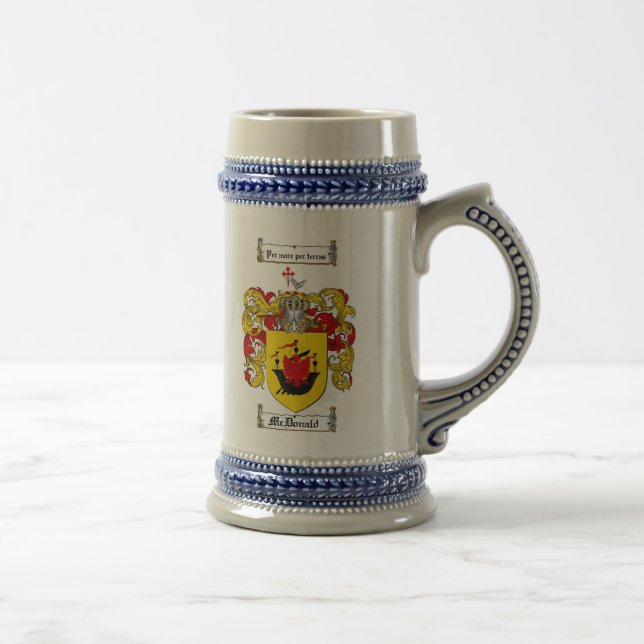 Jarra De Cerveza Escudo de armas Stein de Mcdonald (Derecha)