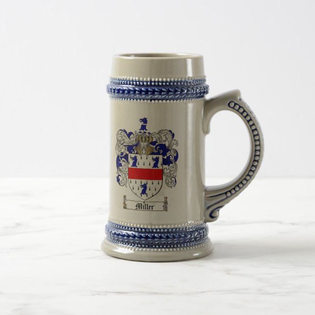 Jarra De Cerveza Escudo de armas Stein de Miller (inglés) (Derecha)