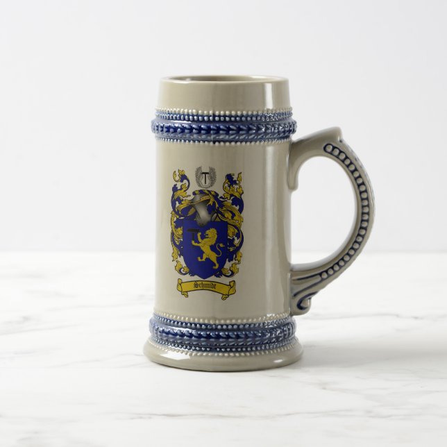 Jarra De Cerveza Escudo de armas Stein de Schmidt (Derecha)