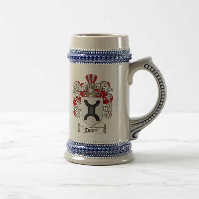 Jarra De Cerveza Escudo de armas Stein de Turner (Derecha)