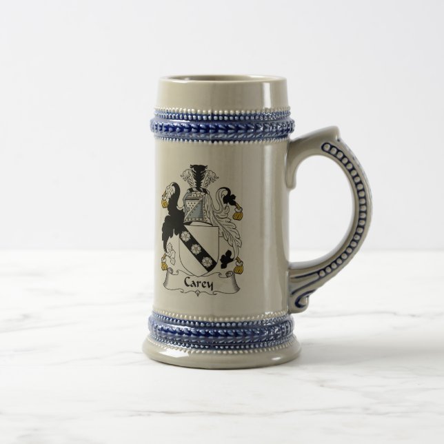 Jarra De Cerveza Escudo de armas Stein - escudo de Carey de la (Derecha)