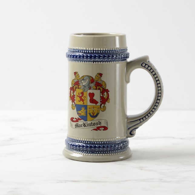 Jarra De Cerveza Escudo de armas Stein - escudo de MacKintosh de la (Derecha)