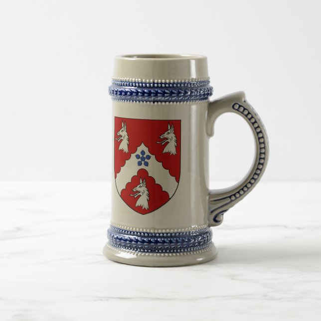 Jarra De Cerveza Escudo de armas Stein - escudo de Robinson de la (Derecha)