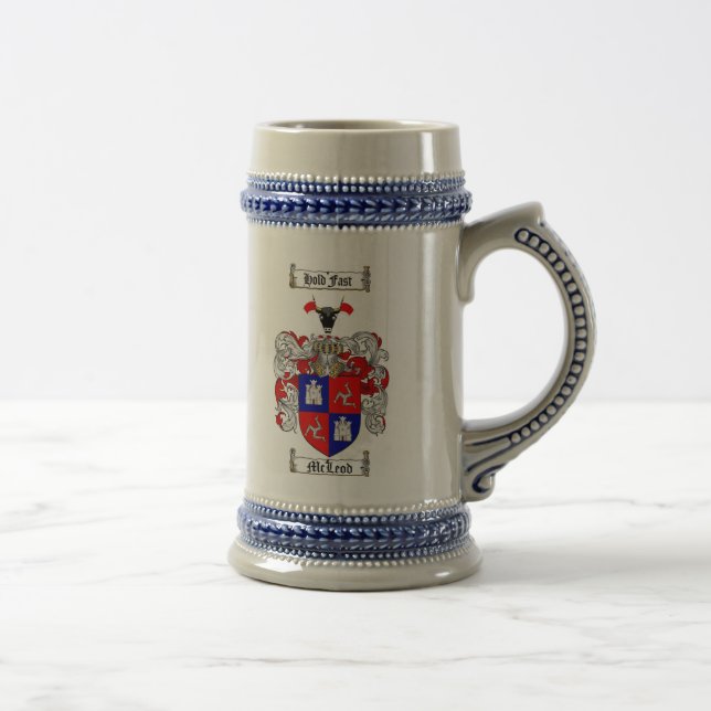 Jarra De Cerveza Escudo de armas Stein/taza de Mcleod (Derecha)