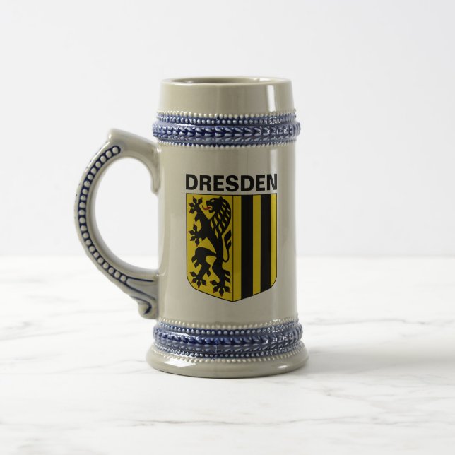 Jarra De Cerveza Escudo de Dresde (Alemania) (Izquierda)