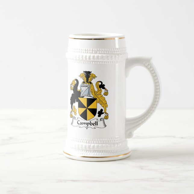 Jarra De Cerveza Escudo de la familia de Campbell (Derecha)