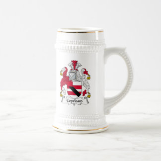 Jarra De Cerveza Escudo de la familia de Copeland