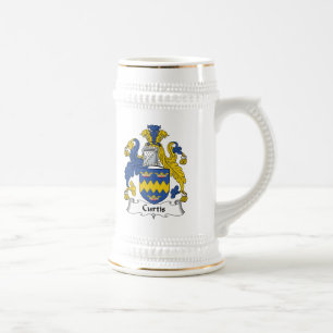 Jarra De Cerveza Escudo de la familia de Curtis