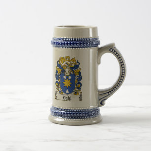 Jarra De Cerveza Escudo de la familia de Dahl