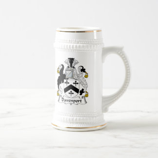 Jarra De Cerveza Escudo de la familia de Davenport