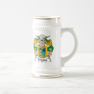 Jarra De Cerveza Escudo de la familia de Delgado