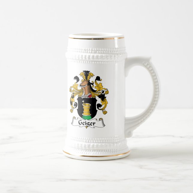 Jarra De Cerveza Escudo de la familia de Geiger (Derecha)