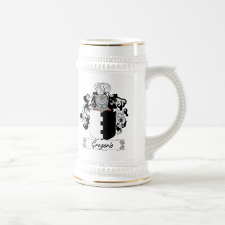 Jarra De Cerveza Escudo de la familia de Gregorio