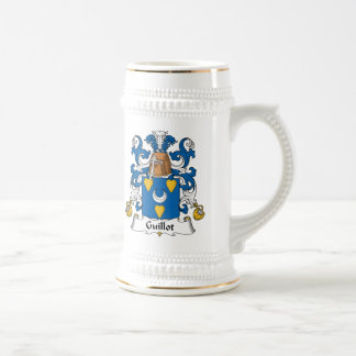 Jarra De Cerveza Escudo de la familia de Guillot