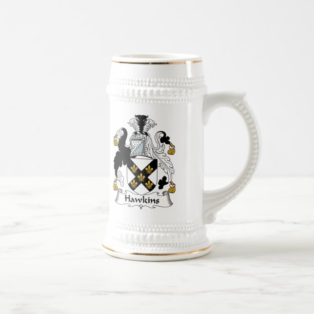 Jarra De Cerveza Escudo de la familia de Hawkins (Derecha)