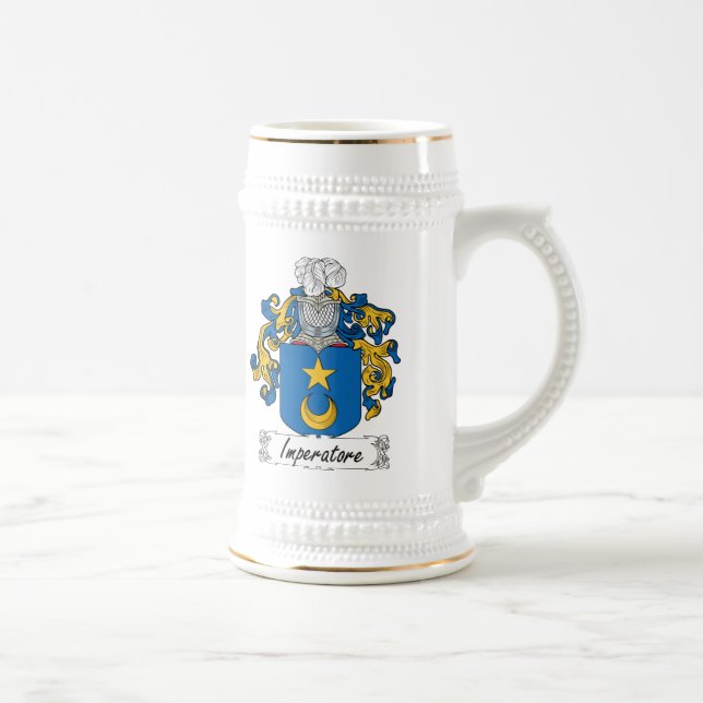 Jarra De Cerveza Escudo de la familia de Imperatore (Derecha)