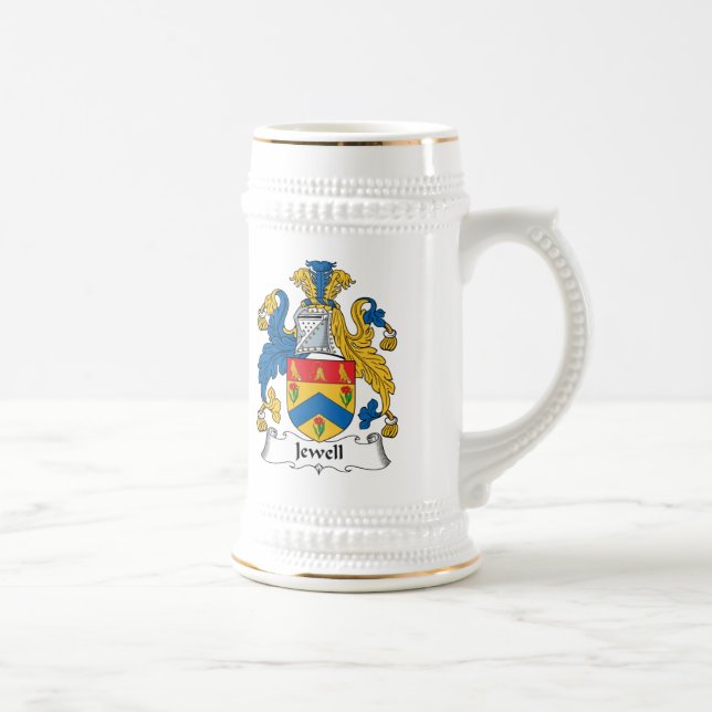 Jarra De Cerveza Escudo de la familia de Jewell (Derecha)