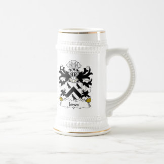 Jarra De Cerveza Escudo de la familia de Jones