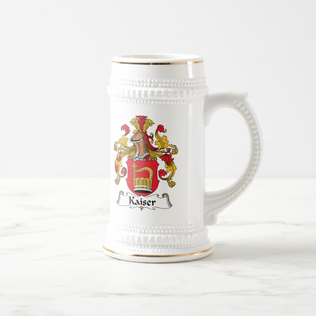Jarra De Cerveza Escudo de la familia de Kaiser (Derecha)