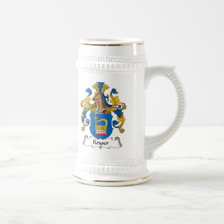 Jarra De Cerveza Escudo de la familia de Keyser