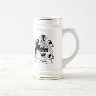 Jarra De Cerveza Escudo de la familia de la luna