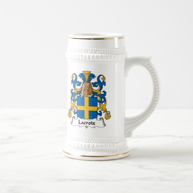 Jarra De Cerveza Escudo de la familia de Lacroix (Derecha)