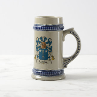 Jarra De Cerveza Escudo de la familia de Lavallee