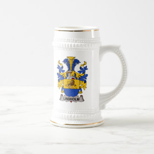Jarra De Cerveza Escudo de la familia de Lindholm