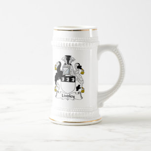 Jarra De Cerveza Escudo de la familia de Lindley