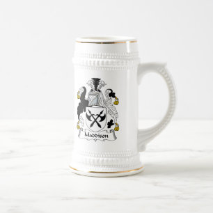 Jarra De Cerveza Escudo de la familia de Maddison
