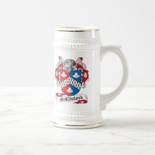 Jarra De Cerveza Escudo de la familia de McClintock
