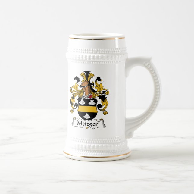 Jarra De Cerveza Escudo de la familia de Metzger (Derecha)