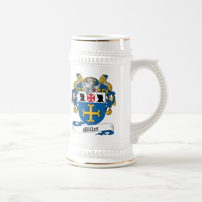 Jarra De Cerveza Escudo de la familia de Miller (Derecha)