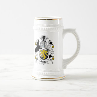 Jarra De Cerveza Escudo de la familia de Mostyn