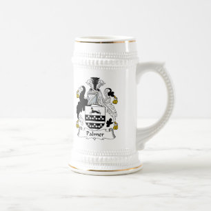 Jarra De Cerveza Escudo de la familia de Palmer