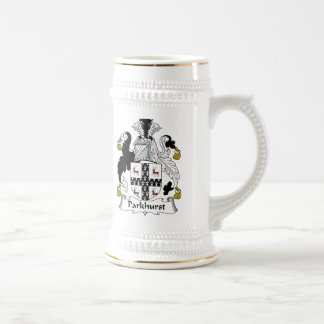 Jarra De Cerveza Escudo de la familia de Parkhurst