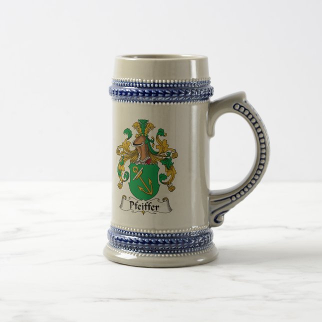 Jarra De Cerveza Escudo de la familia de Pfeiffer (Derecha)