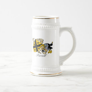 Jarra De Cerveza Escudo de la familia de Purcell