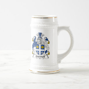 Jarra De Cerveza Escudo de la familia de Quennell